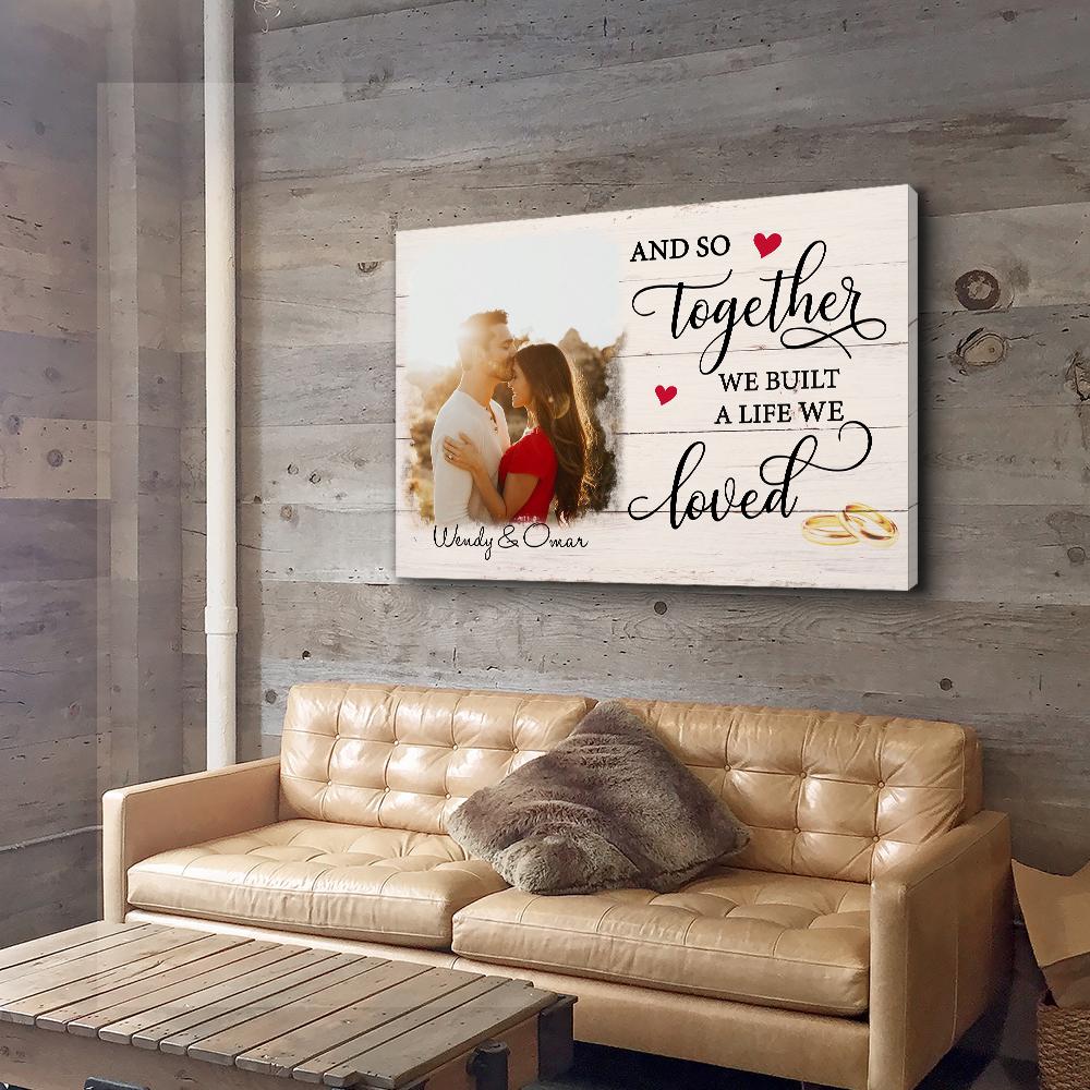 A Life We Loved - Personalized Custom Photo Canvas