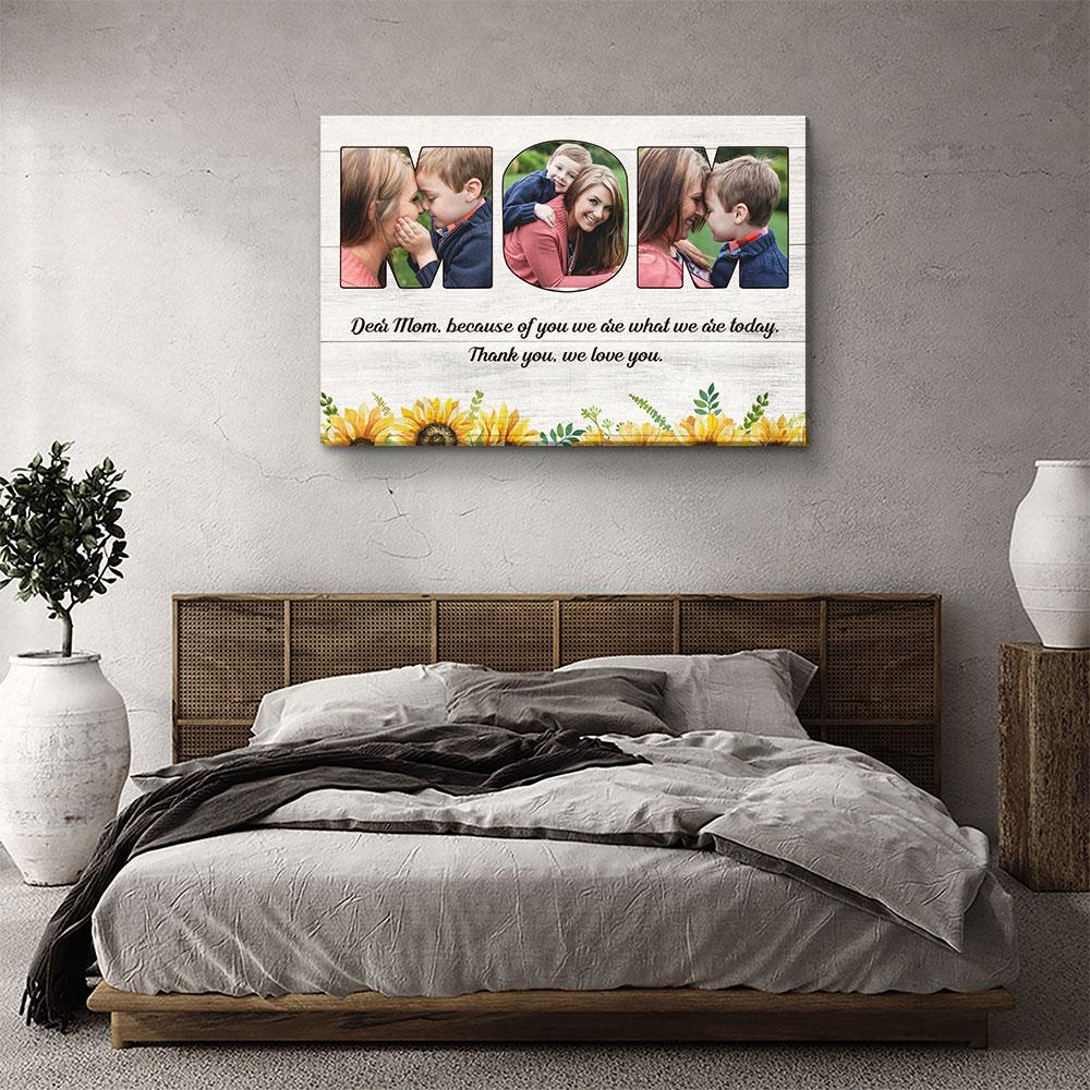 Message To Mom - Personalized Custom Photo Canvas