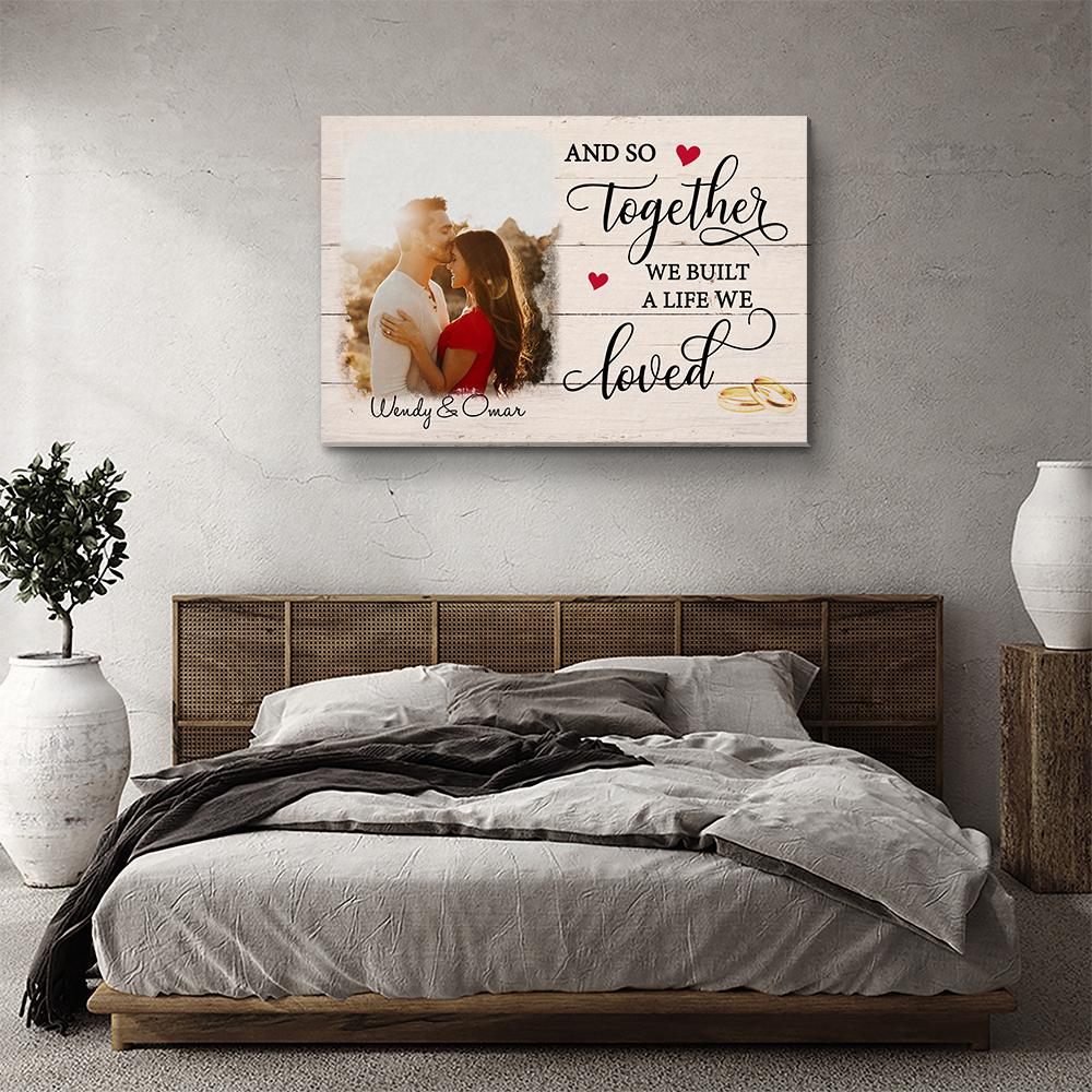 A Life We Loved - Personalized Custom Photo Canvas