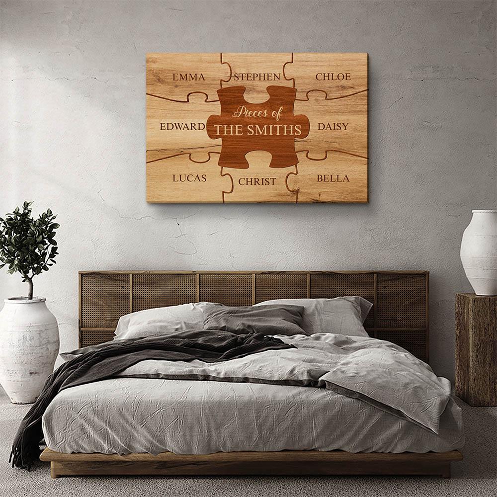 Family Pieces - Personalized Custom Name Canvas