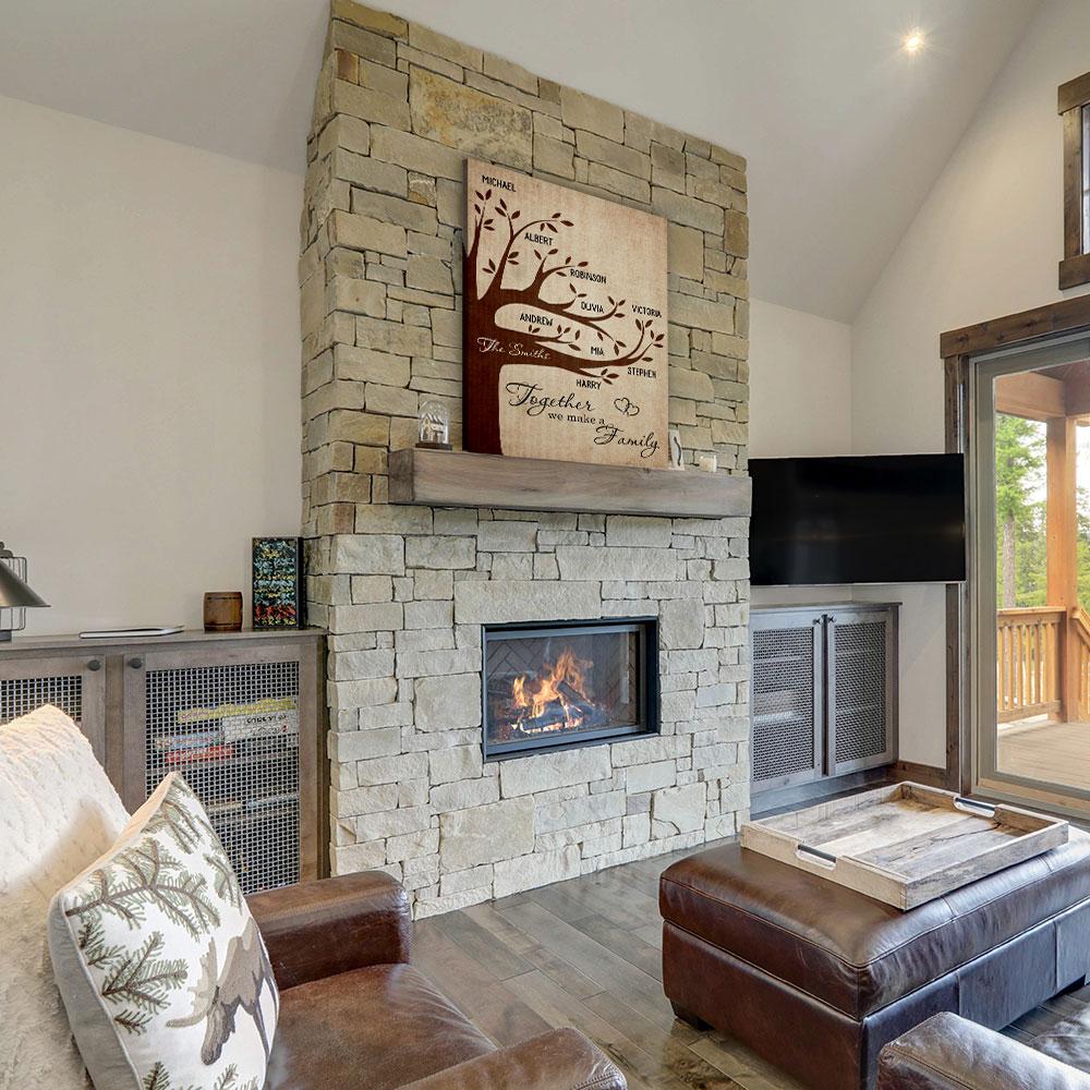 Family Tree 3 - Personalized Custom Name Canvas