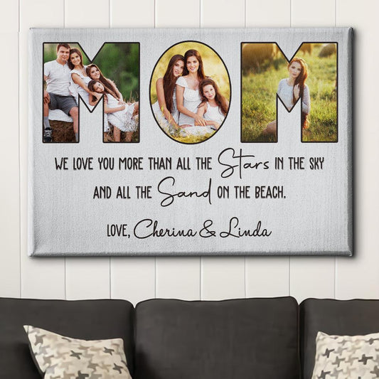 We Love You - Personalized Custom Photo Canvas