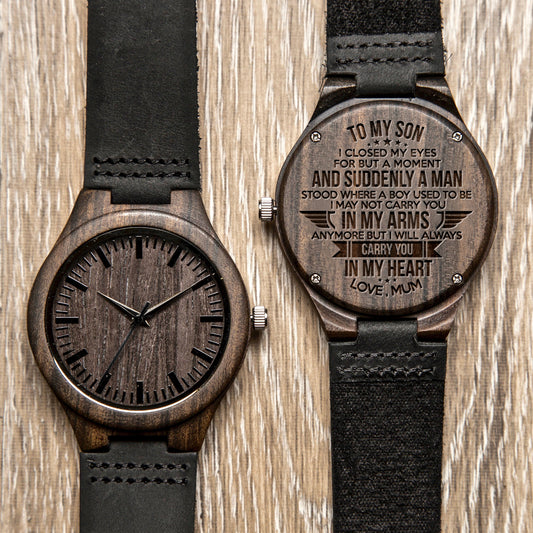 SON MUM - CARRY YOU - WOOD WATCH