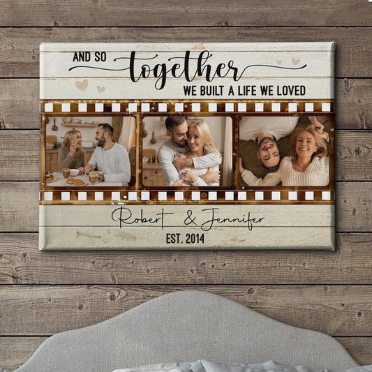 Together We Built - Personalized Custom Photo Canvas