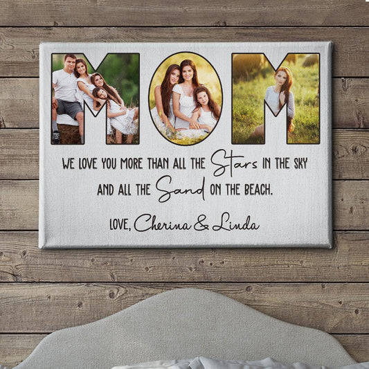 We Love You - Personalized Custom Photo Canvas