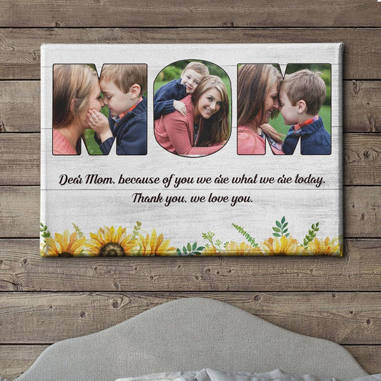 Message To Mom - Personalized Custom Photo Canvas