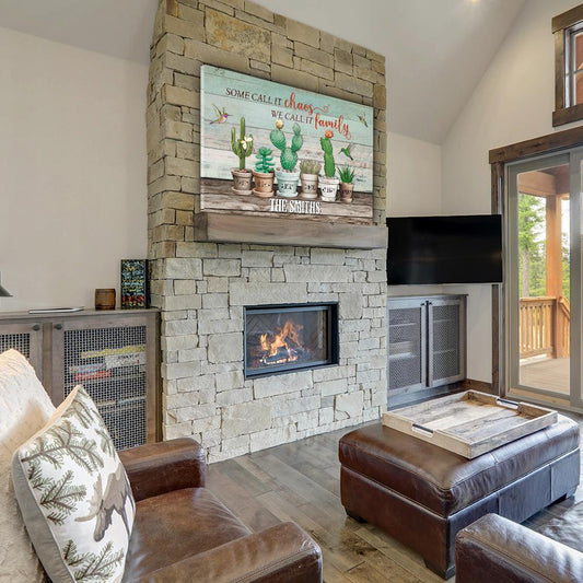 Our Chaos - Personalized Custom Name Canvas