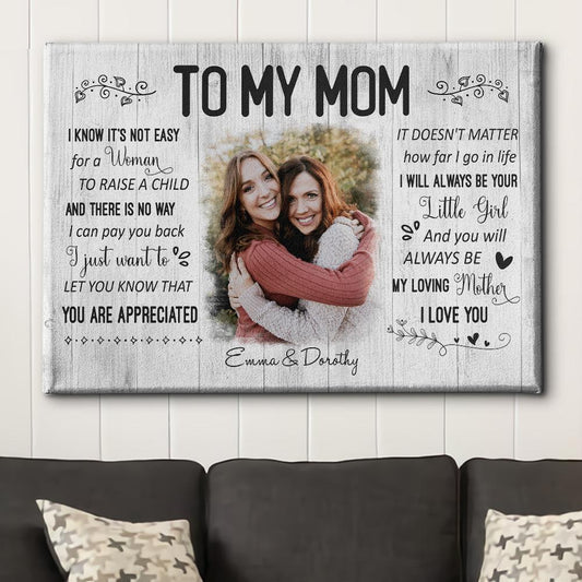 You Are Appreciated - Personalized Custom Photo Canvas