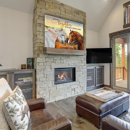 And So Together - Personalized Custom Name Canvas