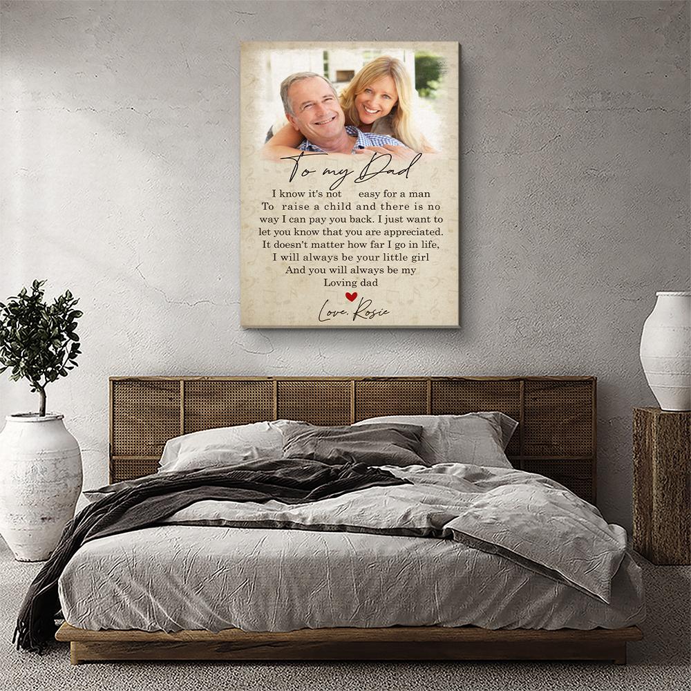 My Loving Dad 2 - Personalized Custom Photo Canvas
