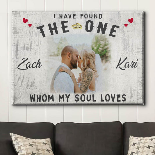 Whom My Soul Loves - Personalized Custom Photo Canvas