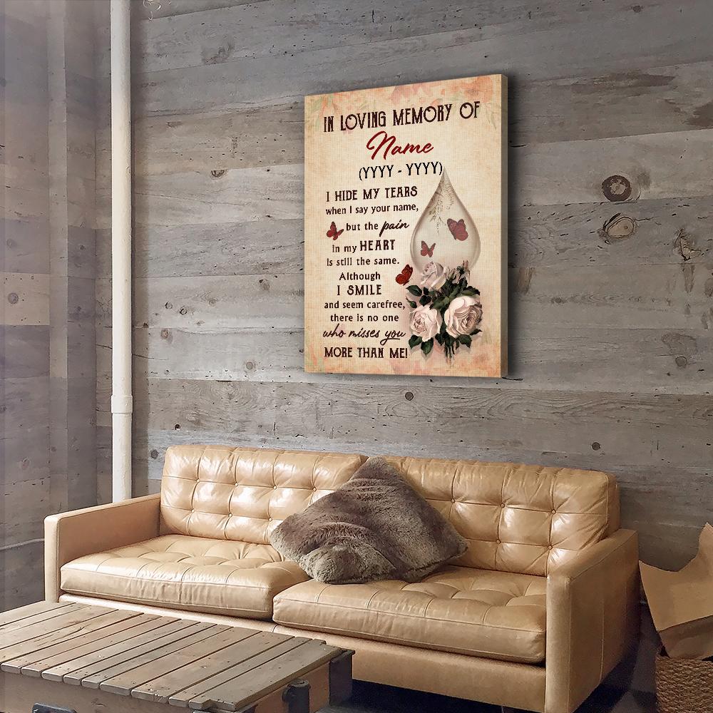 I Hide My Tears 2 - Personalized Custom Matte Canvas