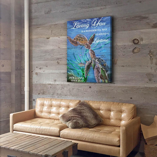 Love For A Lifetime - Personalized Custom Name Canvas