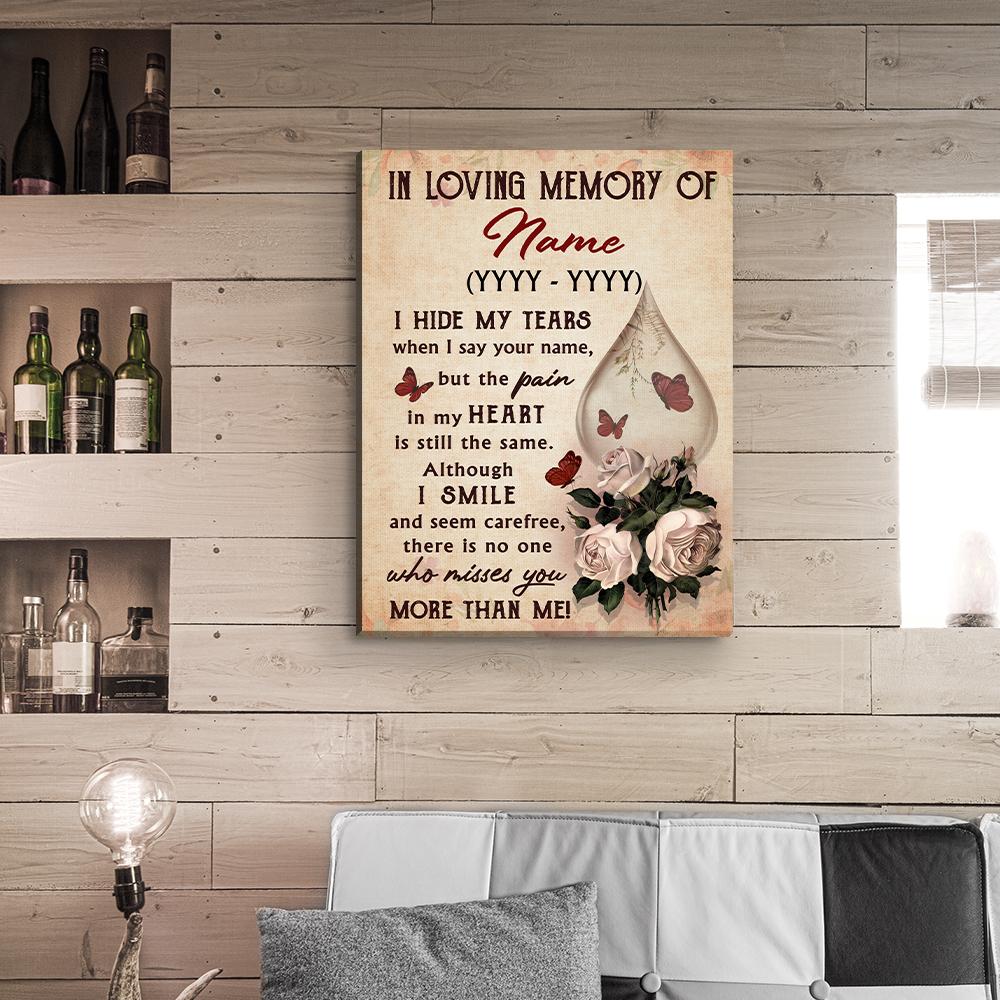I Hide My Tears 2 - Personalized Custom Matte Canvas