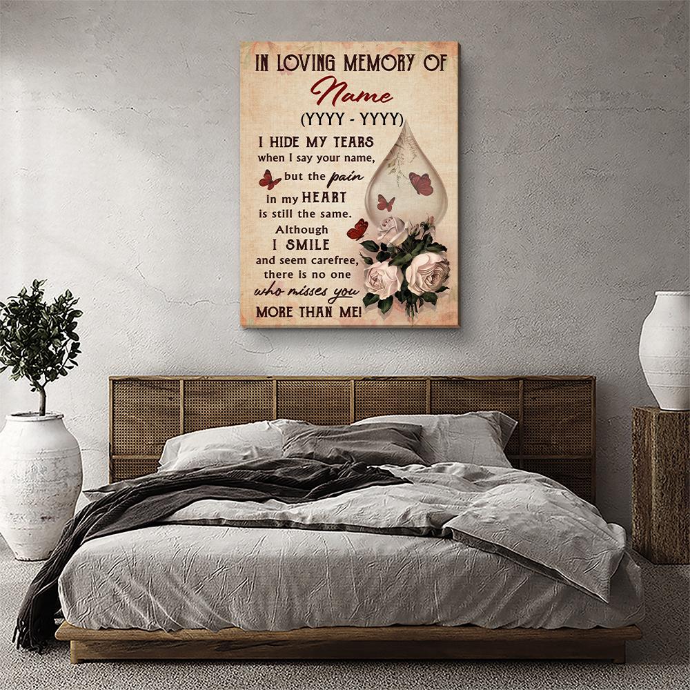 I Hide My Tears 2 - Personalized Custom Matte Canvas