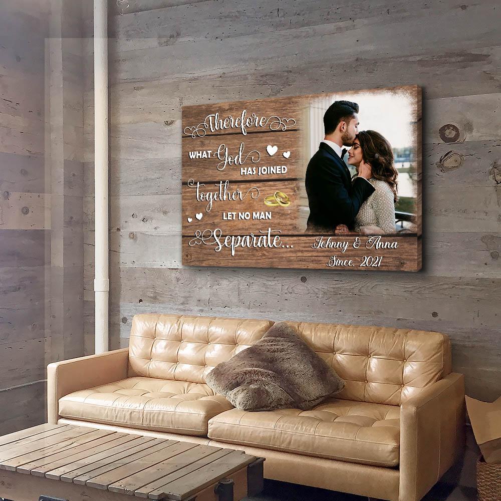 Man Not Separate - Personalized Custom Photo Canvas