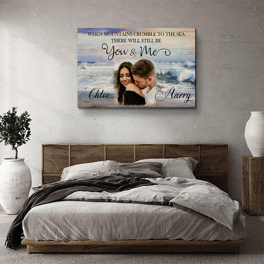 Crumble To The Sea - Personalized Custom Photo Canvas