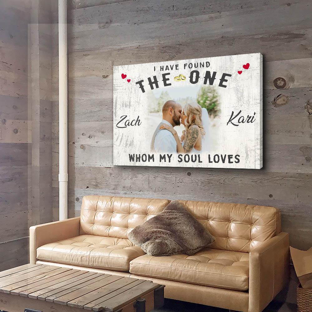 Whom My Soul Loves - Personalized Custom Photo Canvas