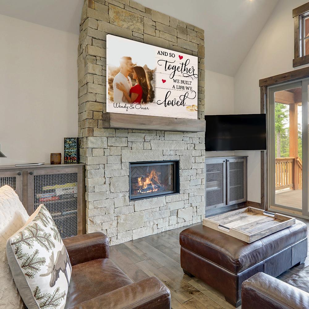 A Life We Loved - Personalized Custom Photo Canvas
