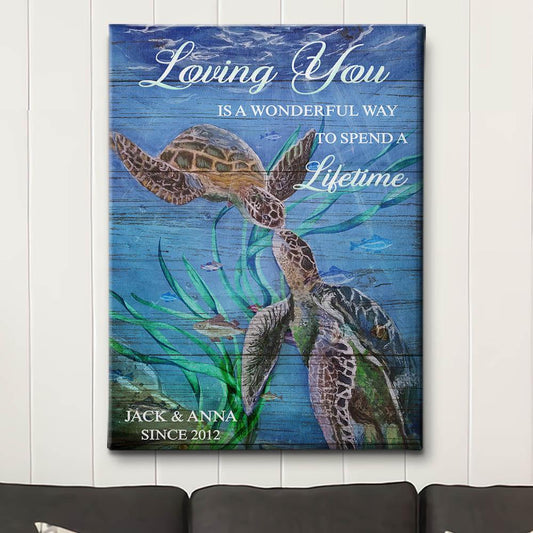 Love For A Lifetime - Personalized Custom Name Canvas