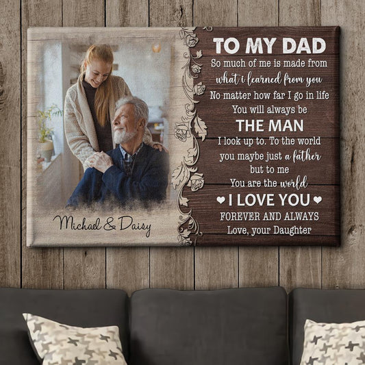 You Are The World - Personalized Custom Photo Canvas