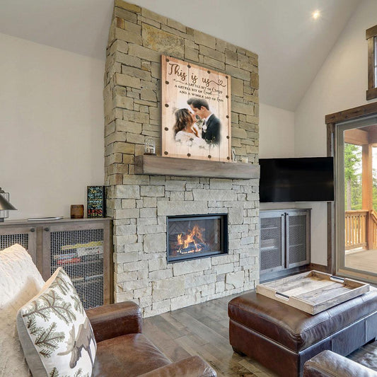 A Whole Lot Of Love - Personalized Custom Photo Canvas