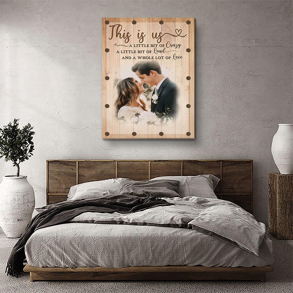 A Whole Lot Of Love - Personalized Custom Photo Canvas