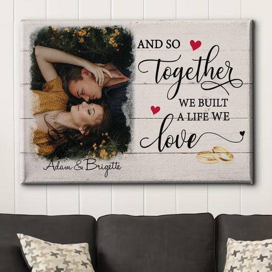 A Life We Love - Personalized Custom Photo Canvas