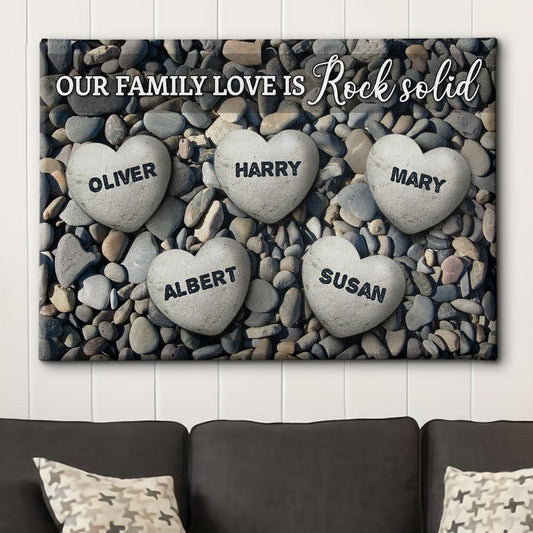 Family Love - Personalized Custom Name Canvas