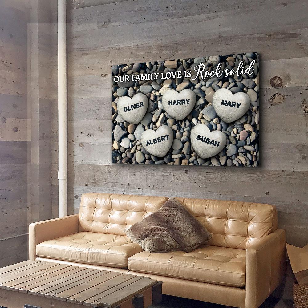 Family Love - Personalized Custom Name Canvas