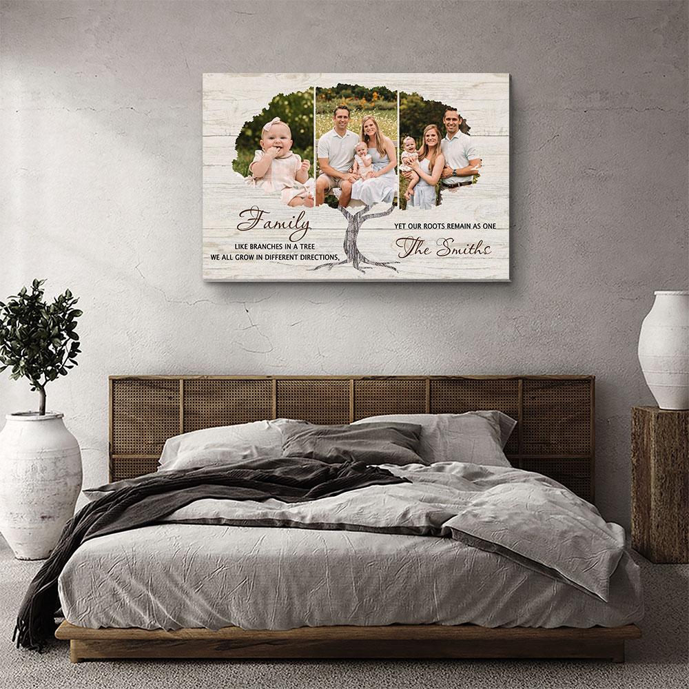 Family Tree 5 - Personalized Custom Photo Canvas