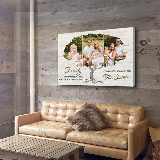 Family Tree 5 - Personalized Custom Photo Canvas