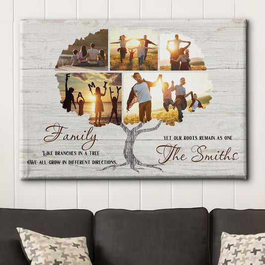 Family Tree - Personalized Photo Custom Canvas