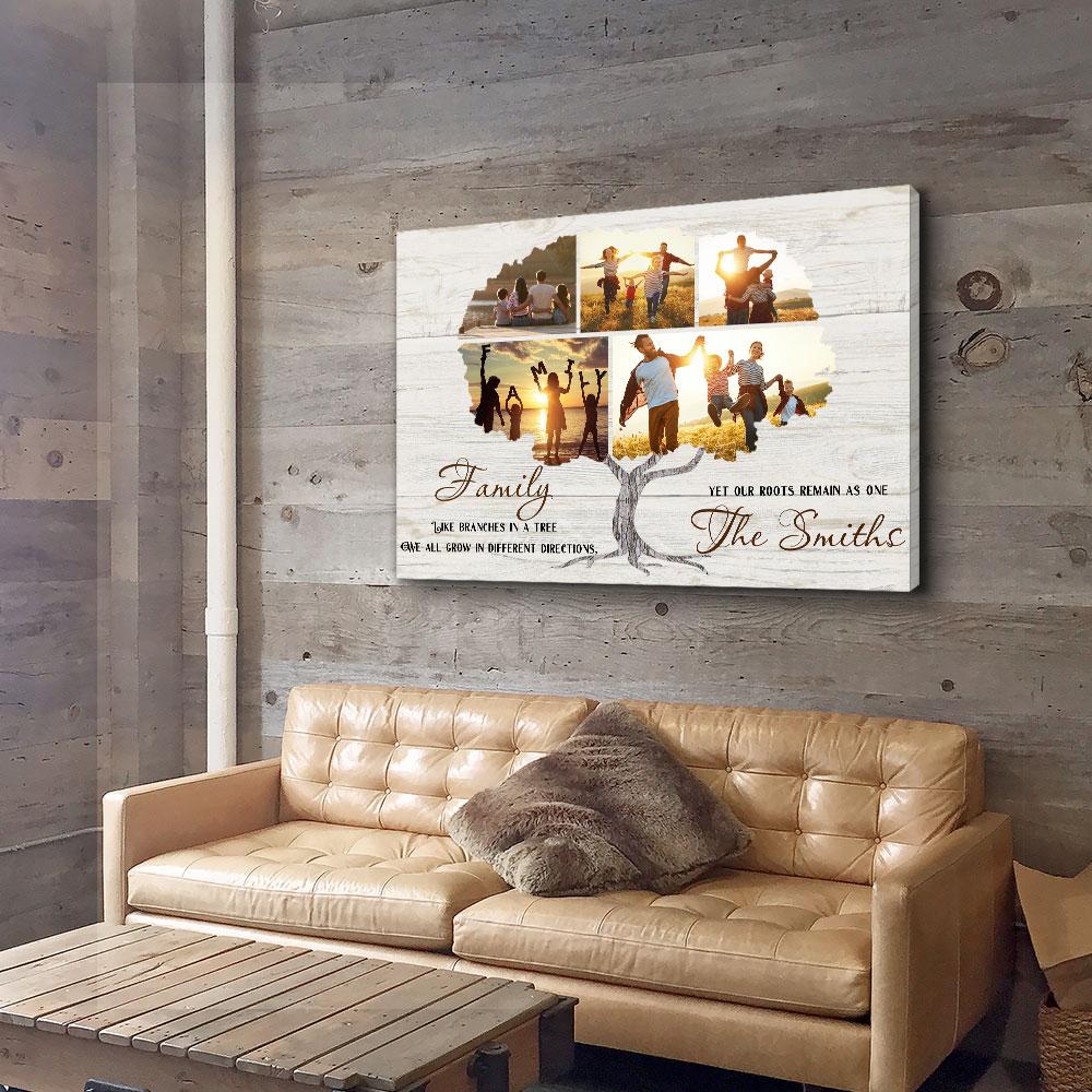 Family Tree - Personalized Photo Custom Canvas