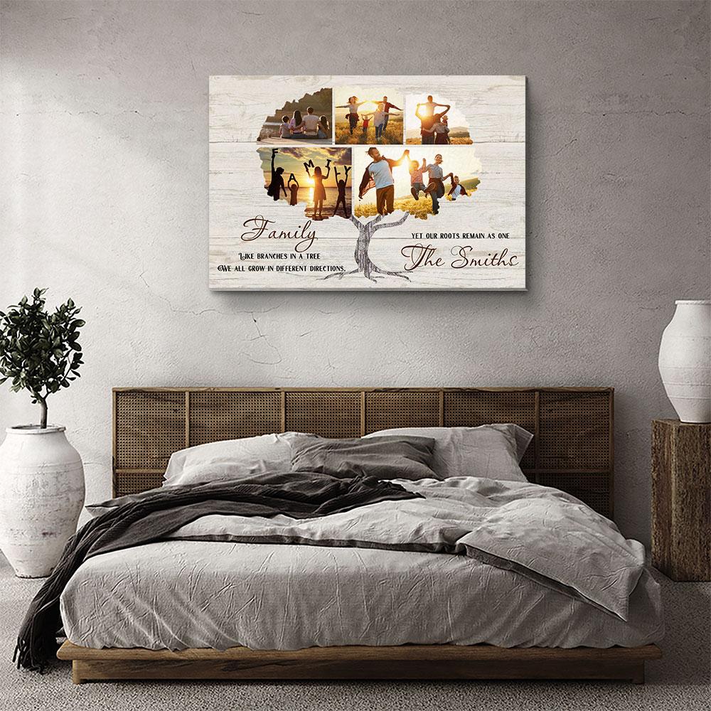 Family Tree - Personalized Photo Custom Canvas