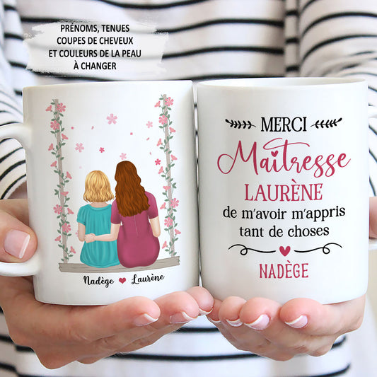 Envie De Dire Merci A Ma Maitresse - Personalized Custom Coffee Mug