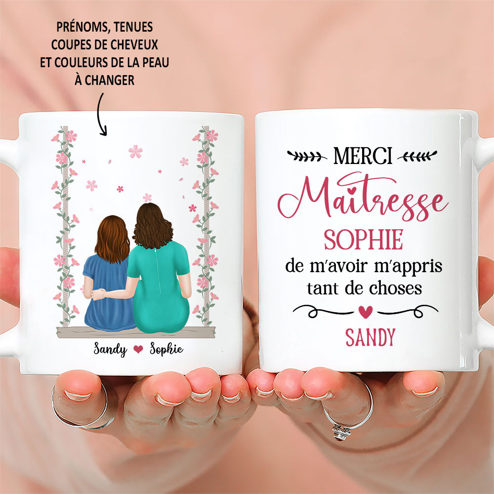 Envie De Dire Merci A Ma Maitresse - Personalized Custom Coffee Mug