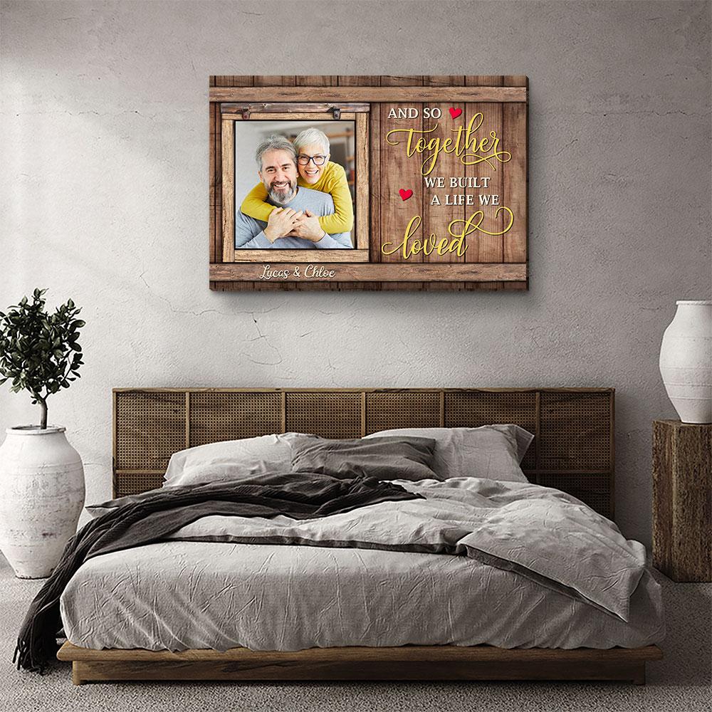 A Life We Loved - Personalized Custom Photo Canvas