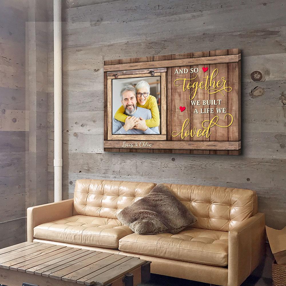 A Life We Loved - Personalized Custom Photo Canvas