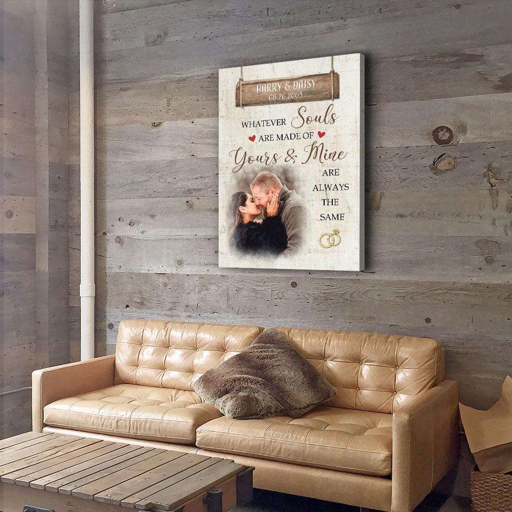 Yours And Mine - Personalized Custom Photo Canvas