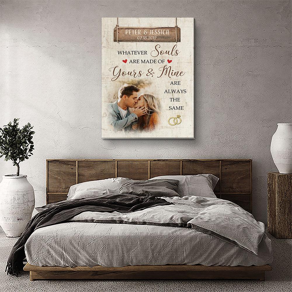 Yours And Mine - Personalized Custom Photo Canvas