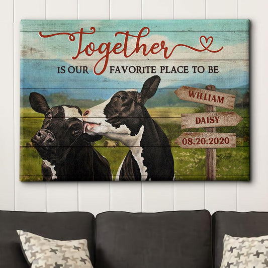 Together - Personalized Custom Name Canvas