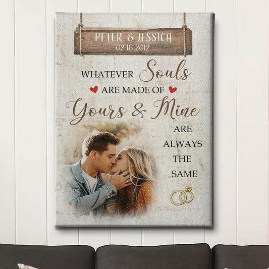 Yours And Mine - Personalized Custom Photo Canvas