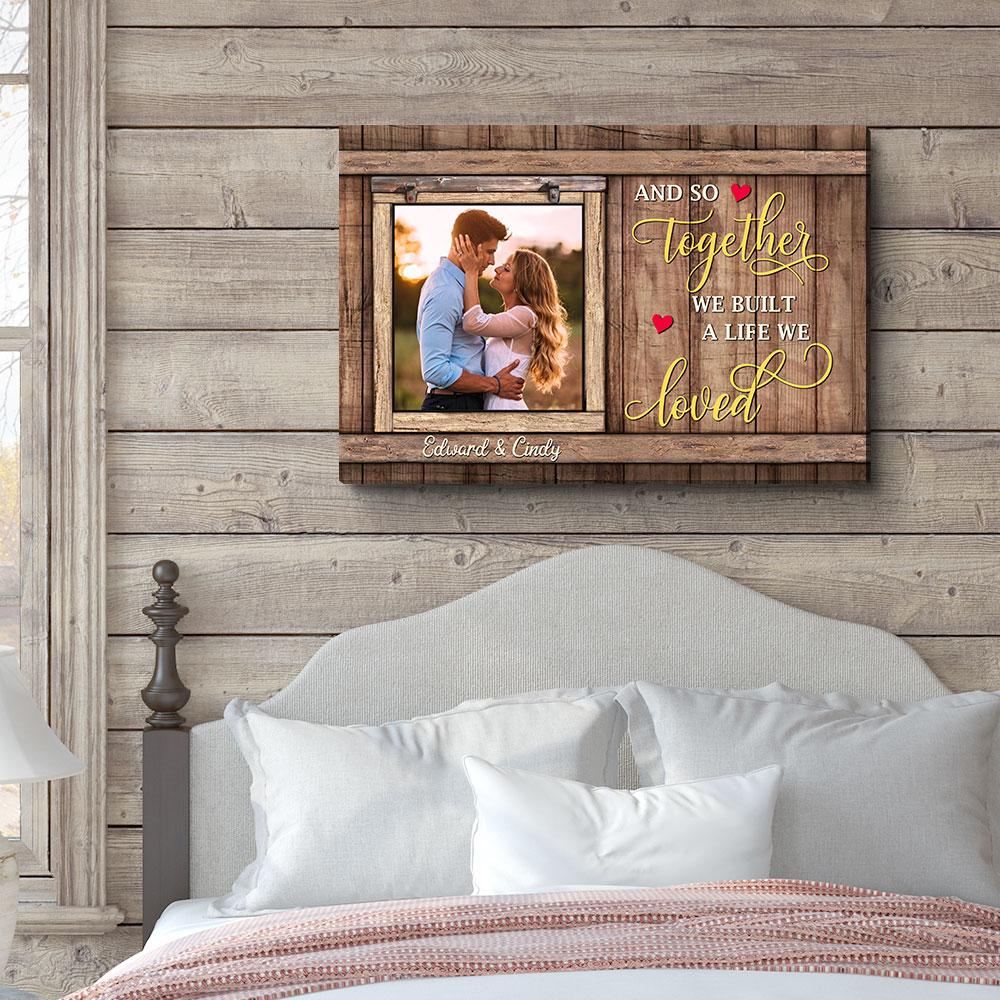 A Life We Loved - Personalized Custom Photo Canvas