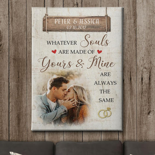 Yours And Mine - Personalized Custom Photo Canvas
