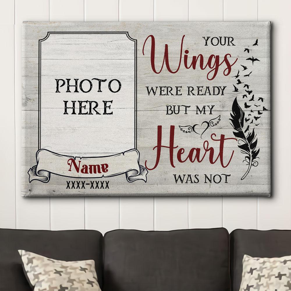 My Heart Was Not - Personalized Custom Photo Canvas