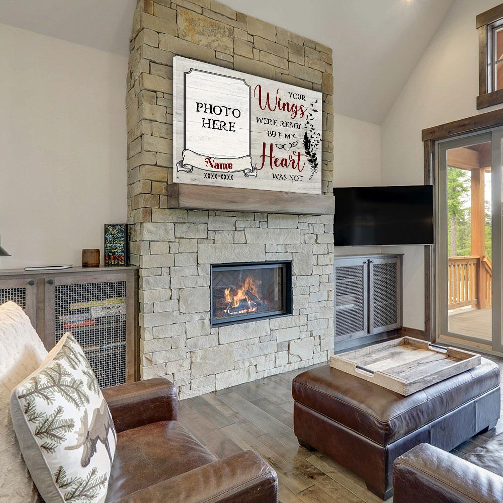 My Heart Was Not - Personalized Custom Photo Canvas