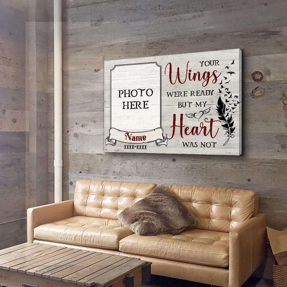 My Heart Was Not - Personalized Custom Photo Canvas