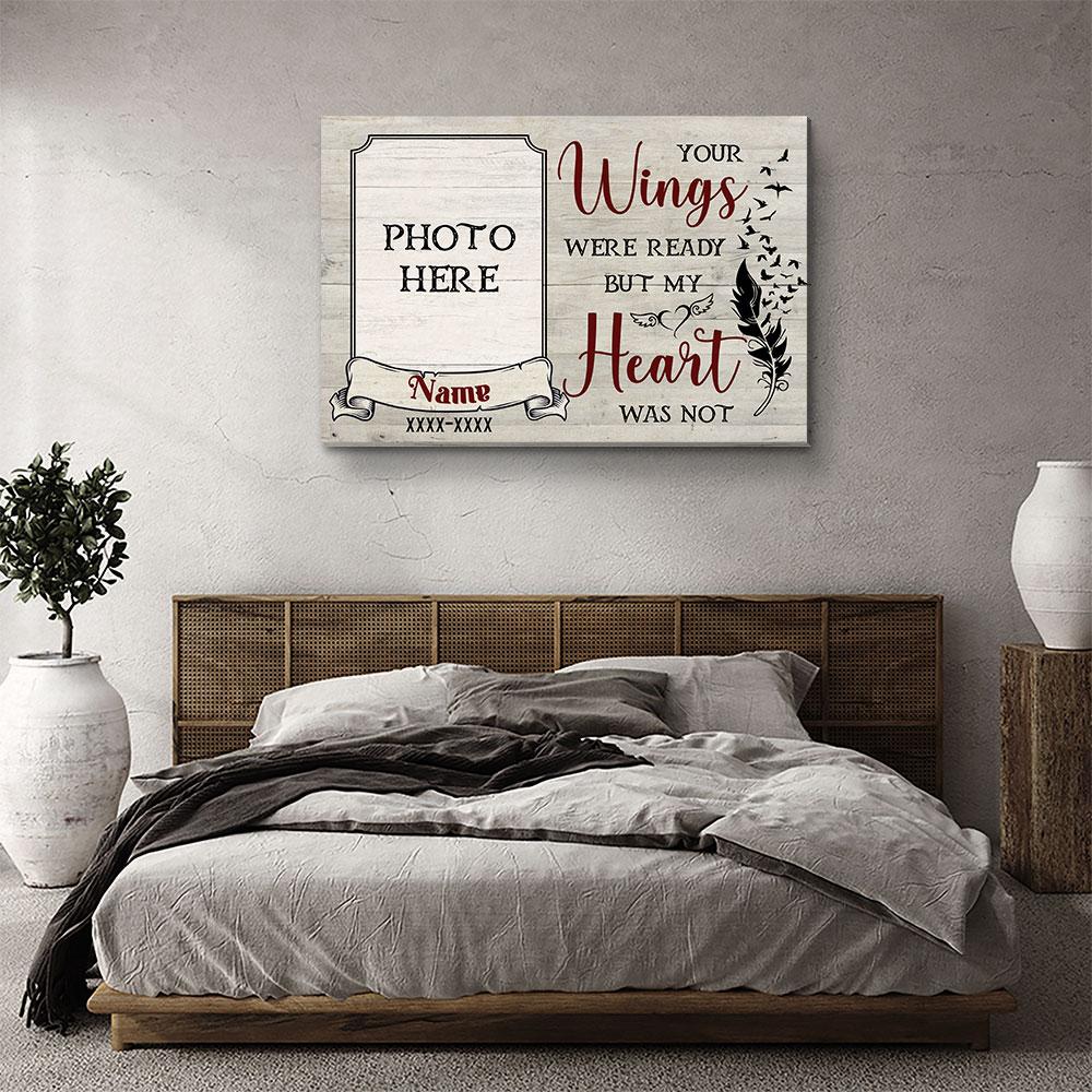 My Heart Was Not - Personalized Custom Photo Canvas