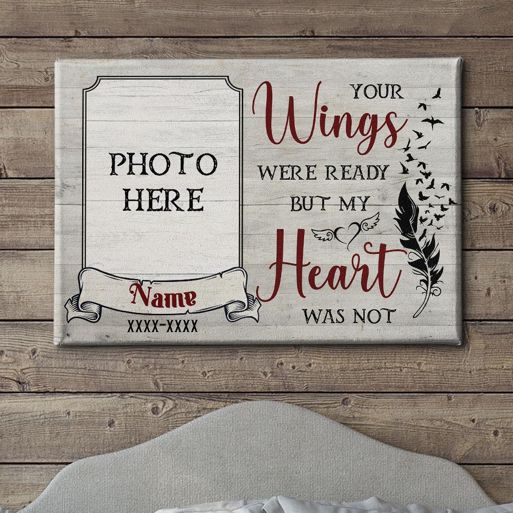 My Heart Was Not - Personalized Custom Photo Canvas